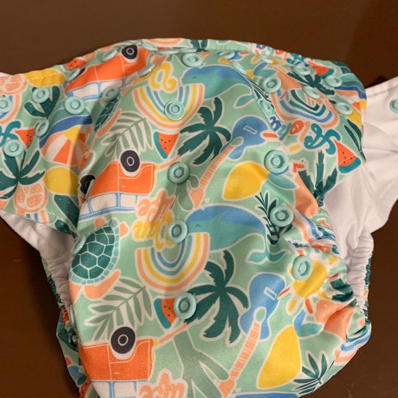 Bundle of Three Pocket Diapers with Matching Wet Bag - Picture 8 of 12